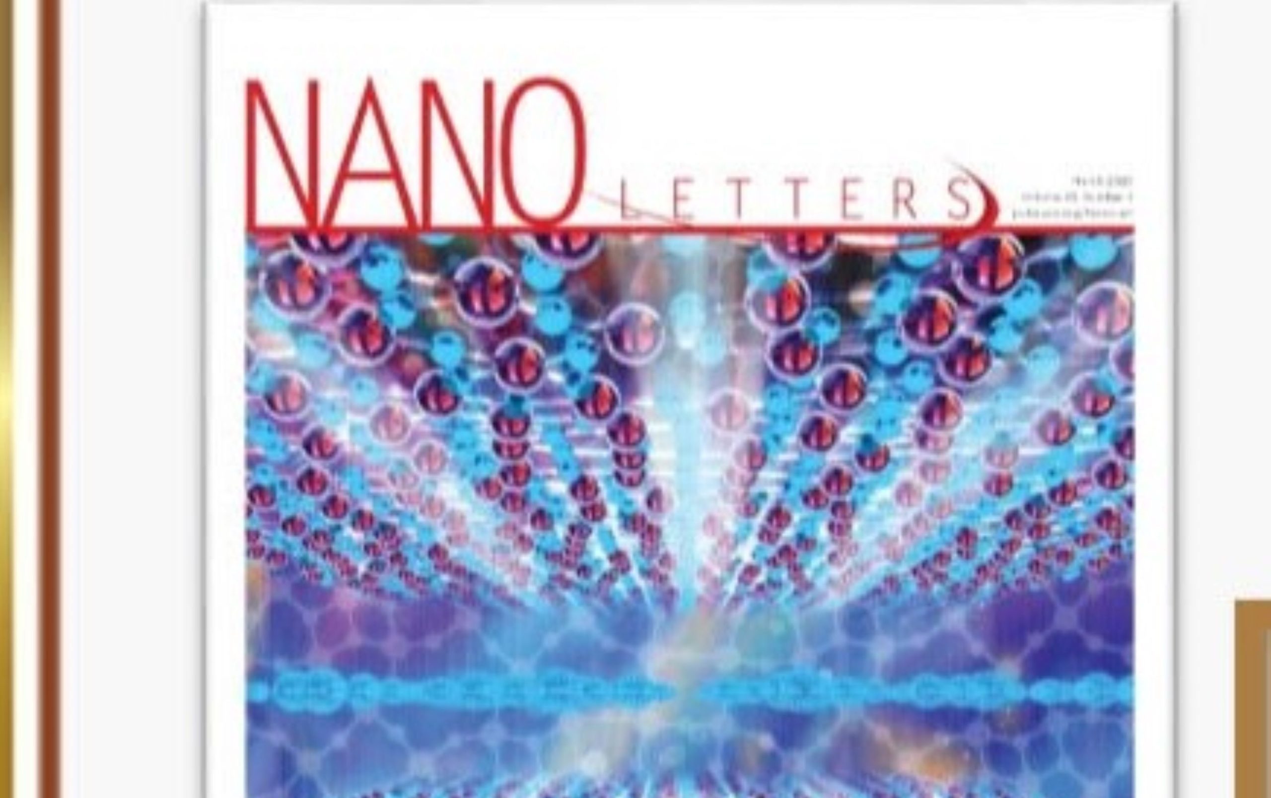 恭喜吳文偉老師研究成果 獲期刊NANO LETTERS封面!!!